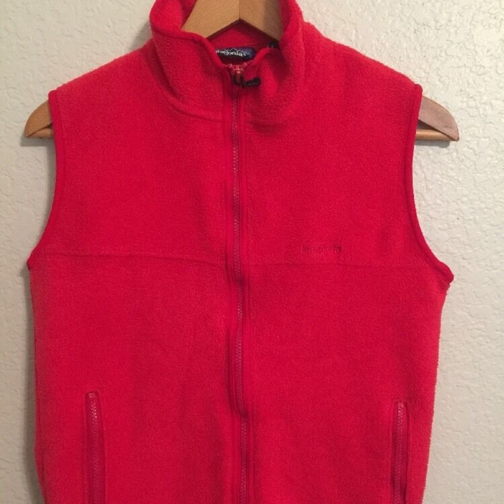 Vintage Patagonia Made in USA Red Fleece Vest USA